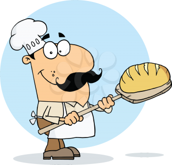 Royalty Free Clipart Image of B is for Baker