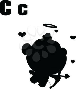 Royalty Free Clipart Image of Cupid