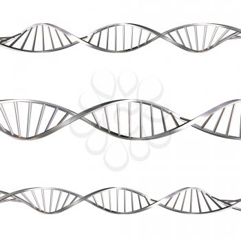 3D render of DNA strands