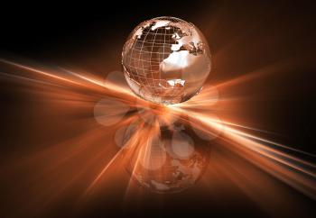 Abstract globe background
