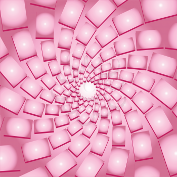 Pink vortex background