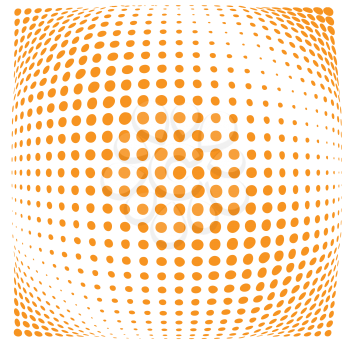 Abstract background of halftone dots