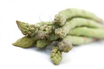 Close up shot of asparagus tips