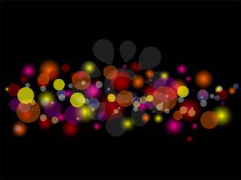 Abstract background with blurred lights effect