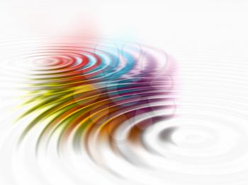 Abstract ripple background of rainbow colours