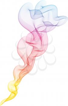Abstract background of colourful smoke effect