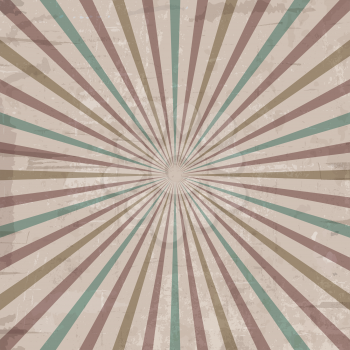 Vintage style background with a starburst effect
