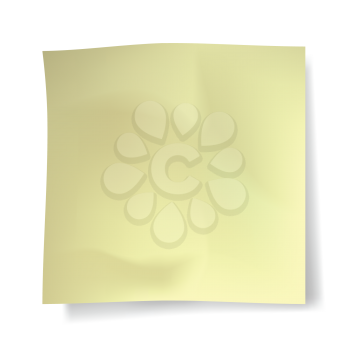 Royalty Free Clipart Image of a Sticky Note