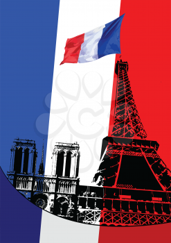 Royalty Free Clipart Image of French Images