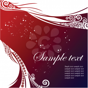 Royalty Free Clipart Image of a Red Background With White Edges and Space for Text