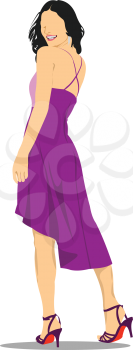 Young fashion women. Girls. 3d vector  illustration 