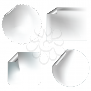 Royalty Free Clipart Image of Commercial Labels