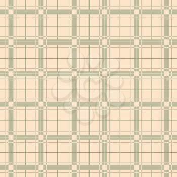 Royalty Free Clipart Image of a Light Tan Plaid Background