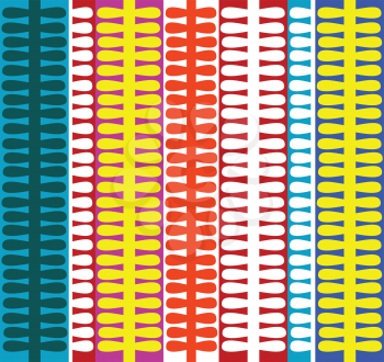 Royalty Free Clipart Image of a Multiple-Coloured, Multiple-Striped Background