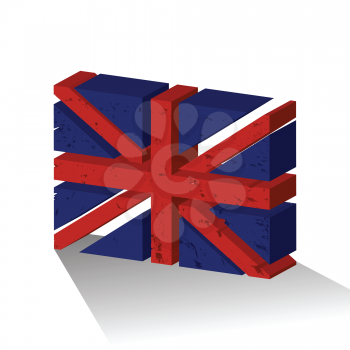 Royalty Free Clipart Image of a Union Jack Puzzle