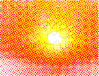 Sun halftone background