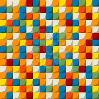 Colored mosaic seamless pattern design