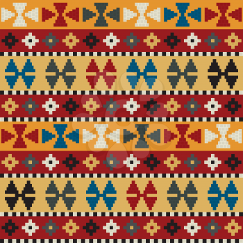 Tribal motif background, seamless pattern