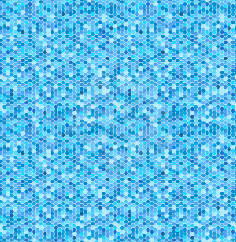 Abstract seamless geometric pattern with mosaic tile in blue