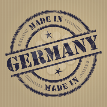 Made in Germany grunge rubber stamp