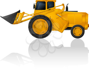 Vector  earth mover icon on white background
