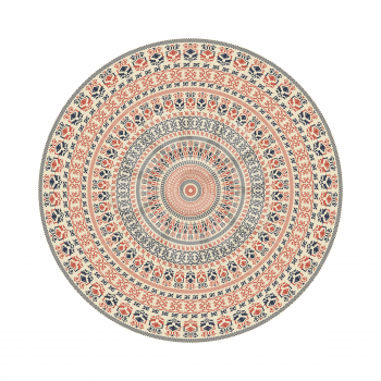 Circular pattern in traditional Palestinian style, vector design element
