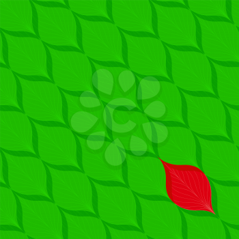 Fresh leaf pattern, vector illustration 