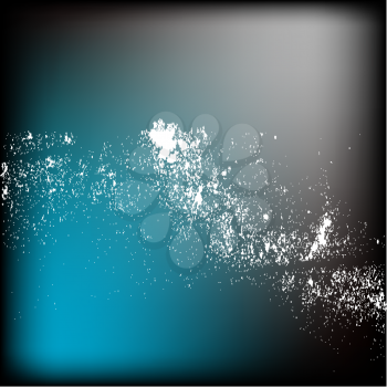 Royalty Free Clipart Image of a Blue Background With White Spatters