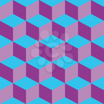 Royalty Free Clipart Image of a Mauve and Aqua Pattern