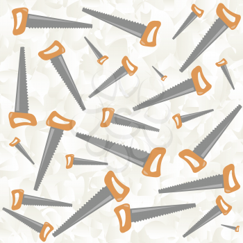 Royalty Free Clipart Image of a Saw Pattern