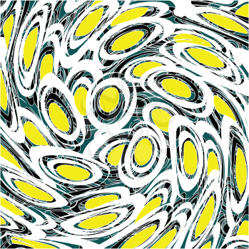Royalty Free Clipart Image of a Twisted Egg Background