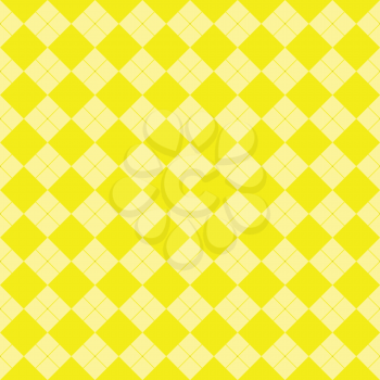 Royalty Free Clipart Image of a Yellow Checkered Background