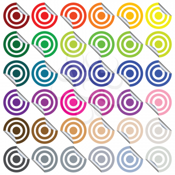 Royalty Free Clipart Image of Target Stickers