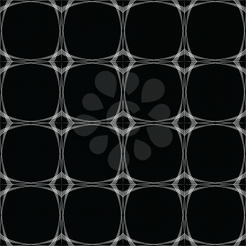Royalty Free Clipart Image of a White Mesh on Black