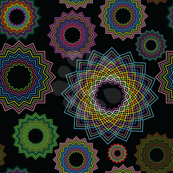 seamless geometric pattern, abstract texture; vector art illustration
