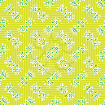 green amoeba texture, abstract seamless pattern, vector art illustration