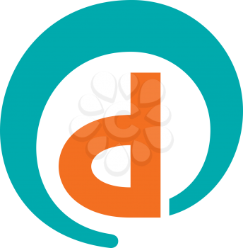 Royalty Free Clipart Image of a Lower Case D
