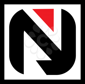 Royalty Free Clipart Image of an N