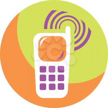 Royalty Free Clipart Image of a Cellphone