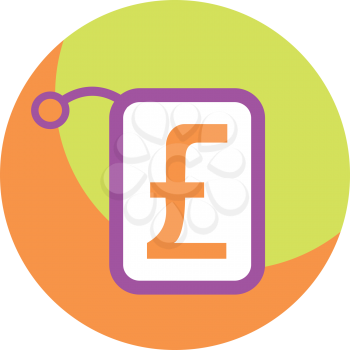 Royalty Free Clipart Image of a Pound Symbol