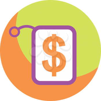 Royalty Free Clipart Image of a Dollar Sign