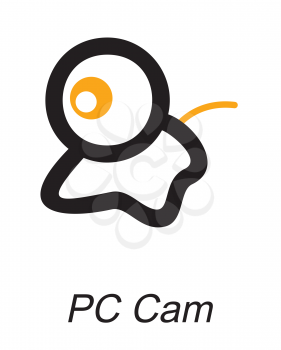 Royalty Free Clipart Image of a PC Cam