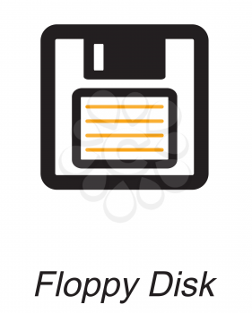 Royalty Free Clipart Image of a Floppy Disk