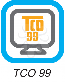 Royalty Free Clipart Image of a TCO 99 Button
