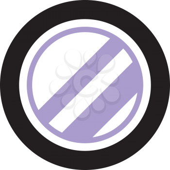 Royalty Free Clipart Image of a Purple and Black Design