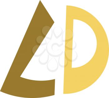Royalty Free Clipart Image of a Yellow and Gold Design