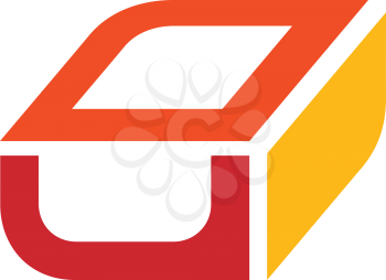Royalty Free Clipart Image of a Red, Orange, and Yellow Design