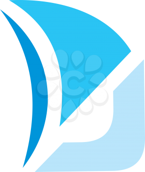 Royalty Free Clipart Image of a Blue Design