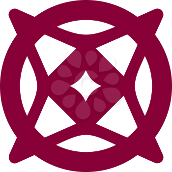 Royalty Free Clipart Image of a Maroon Design