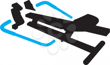 Royalty Free Clipart Image of a Rower